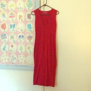 Red bohoo bodycon dress